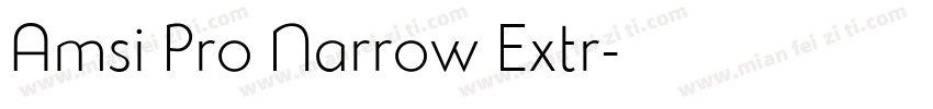 Amsi Pro Narrow Extr字体转换